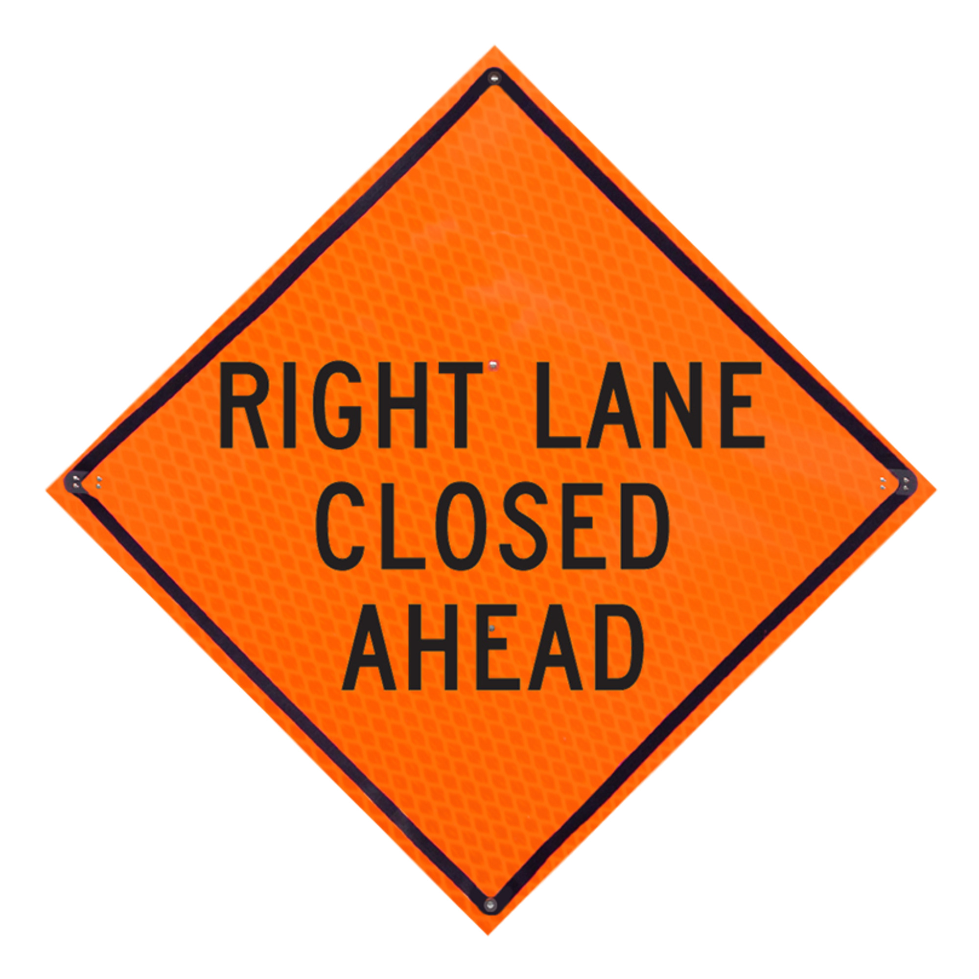 Eastern Metal, Diamond Grade Roll-up Sign, Height 36 in, Width 36 in, Model# C-36-DGO-4LEX-RLCA